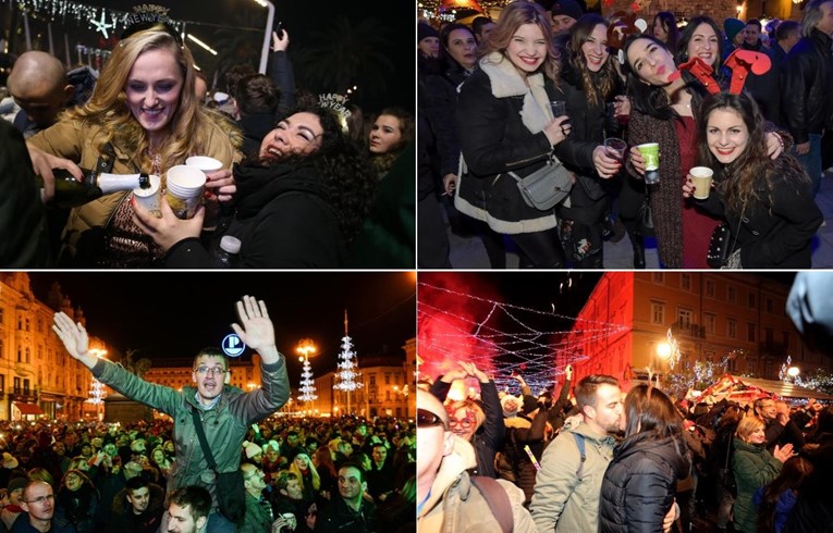 Fotoizvještaj s ulica i trgova: Evo kako je izgledala najluđa noć po Hrvatskoj